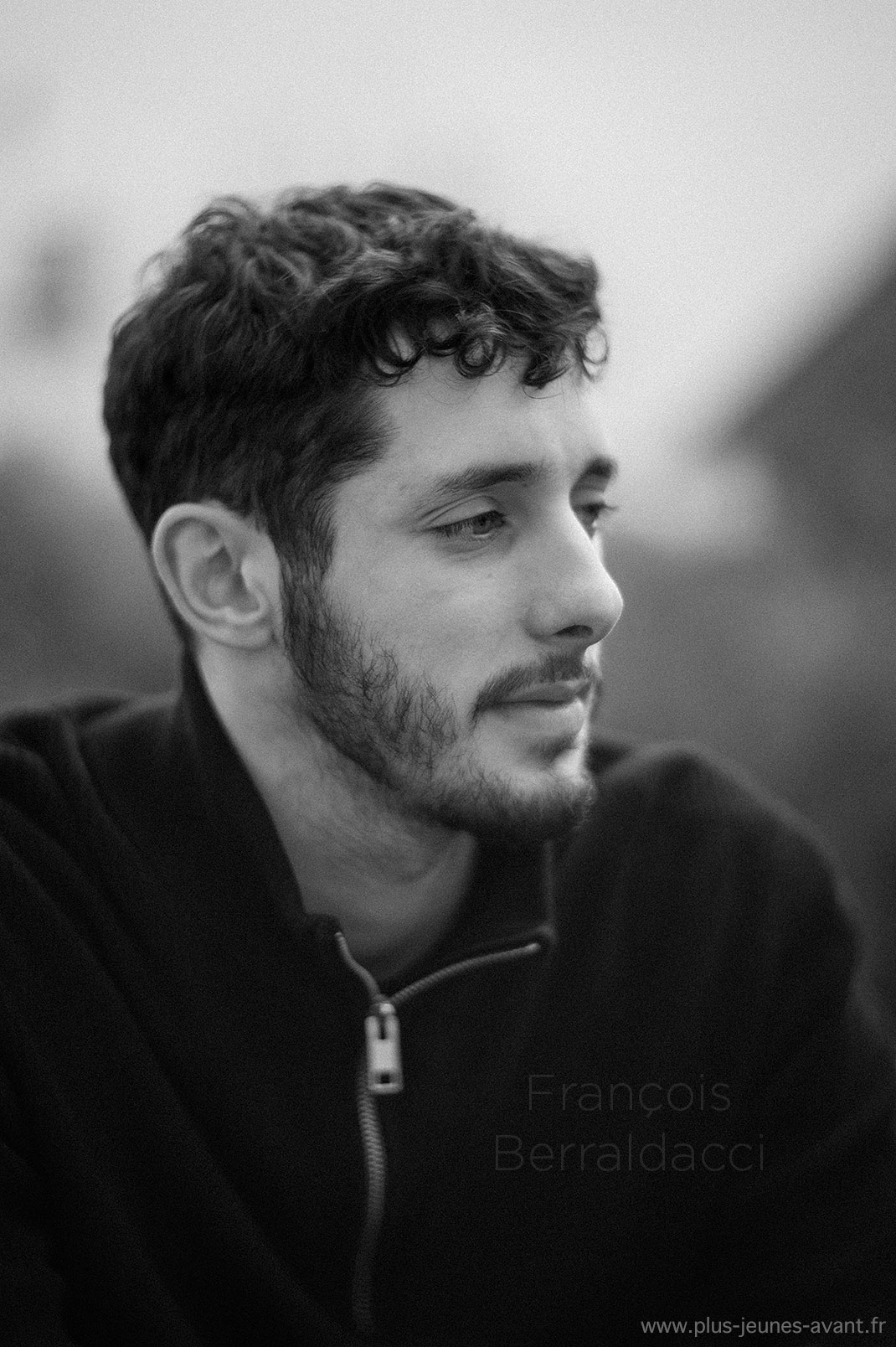 Portrait homme noir et blanc